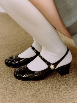 JUJUVI Mary Jane Sling-backs_Black