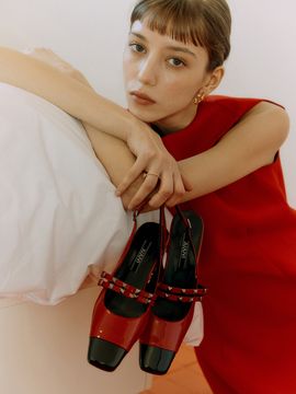 JUJUVI Tara Sling-backs_Red