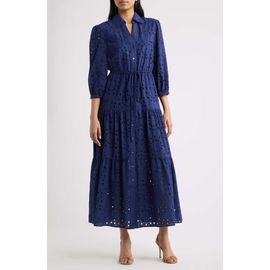 Julia Jordan Julia Jordan Cotton Eyelet Shirtdress
