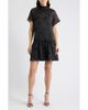 Julia Jordan Julia Jordan Floral-Embroidered Mock-Neck Minidress - 1