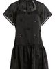 Julia Jordan Julia Jordan Floral-Embroidered Mock-Neck Minidress - 5