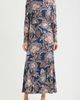 Julia Jordan Julia Jordan Floral Long Sleeve Velvet Midi Dress - 1