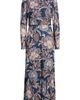 Julia Jordan Julia Jordan Floral Long Sleeve Velvet Midi Dress - 5