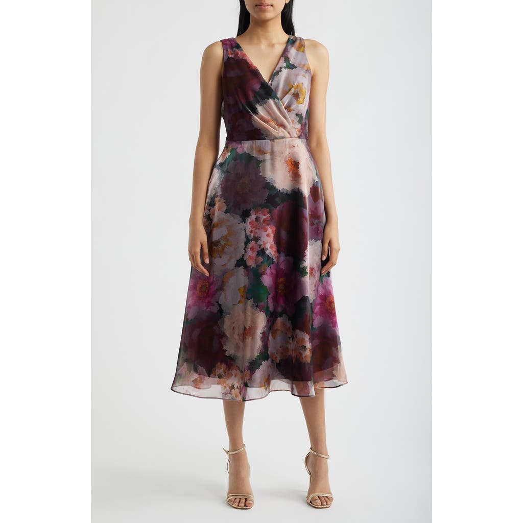 Julia Jordan Julia Jordan Floral Print Sleeveless Cocktail Dress