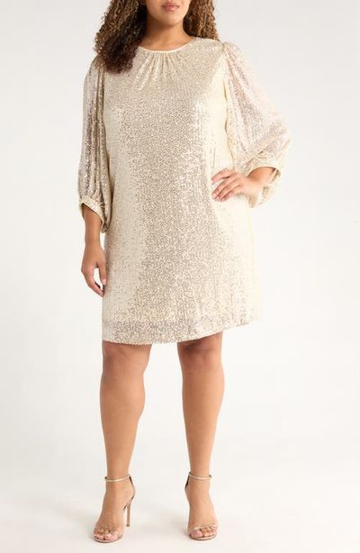 Julia Jordan Julia Jordan Sequined Sheath Dress