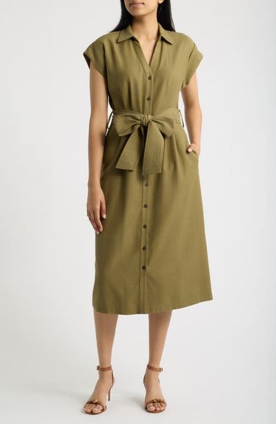 Julia Jordan Julia Jordan Short Sleeve Midi Shirtdress