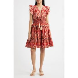Julia Jordan Julia Jordan Smocked Waist Ruffle Dress
