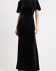 Julia Jordan Julia Jordan Tie Neck Flutter Sleeve Glitter Velvet Gown - 1