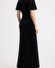 Julia Jordan Julia Jordan Tie Neck Flutter Sleeve Glitter Velvet Gown - 2