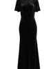 Julia Jordan Julia Jordan Tie Neck Flutter Sleeve Glitter Velvet Gown - 5