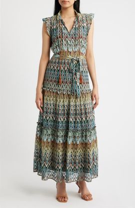 Julia Jordan Julia Jordan Zigzag Sleeveless Maxi Dress