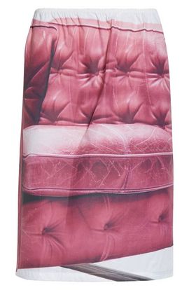 JULIE KEGELS JULIE KEGELS Sisley Armchair Print Cotton Slip Skirt