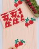 Julie Peach Julie Peach Block Printed Beets Table Runner in Pink at Urban Outfitters - 2