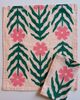 Julie Peach Julie Peach Block Printed Daisy Napkins in Pink at Urban Outfitters - 2