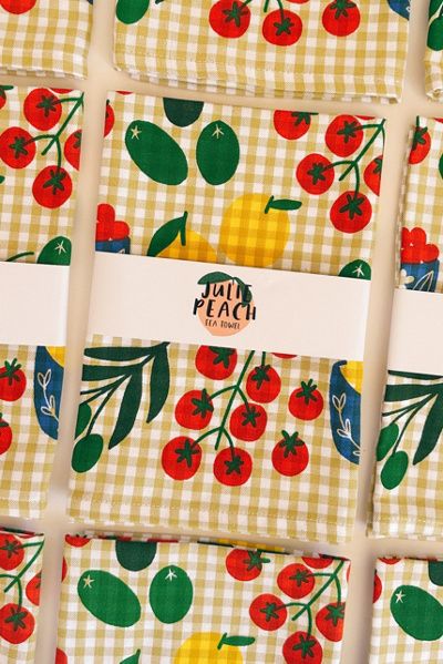 Julie Peach Julie Peach Mangia! Tea Towel at Urban Outfitters