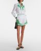 Juliet Dunn Juliet Dunn Embroidered cotton and linen shorts - 2