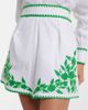Juliet Dunn Juliet Dunn Embroidered cotton and linen shorts - 3
