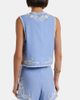 Juliet Dunn Juliet Dunn Embroidered cotton chambray vest - 5