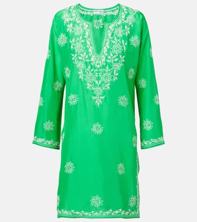 sachin and babi light blue dress Juliet Dunn - Embroidered cotton minidress main image 0