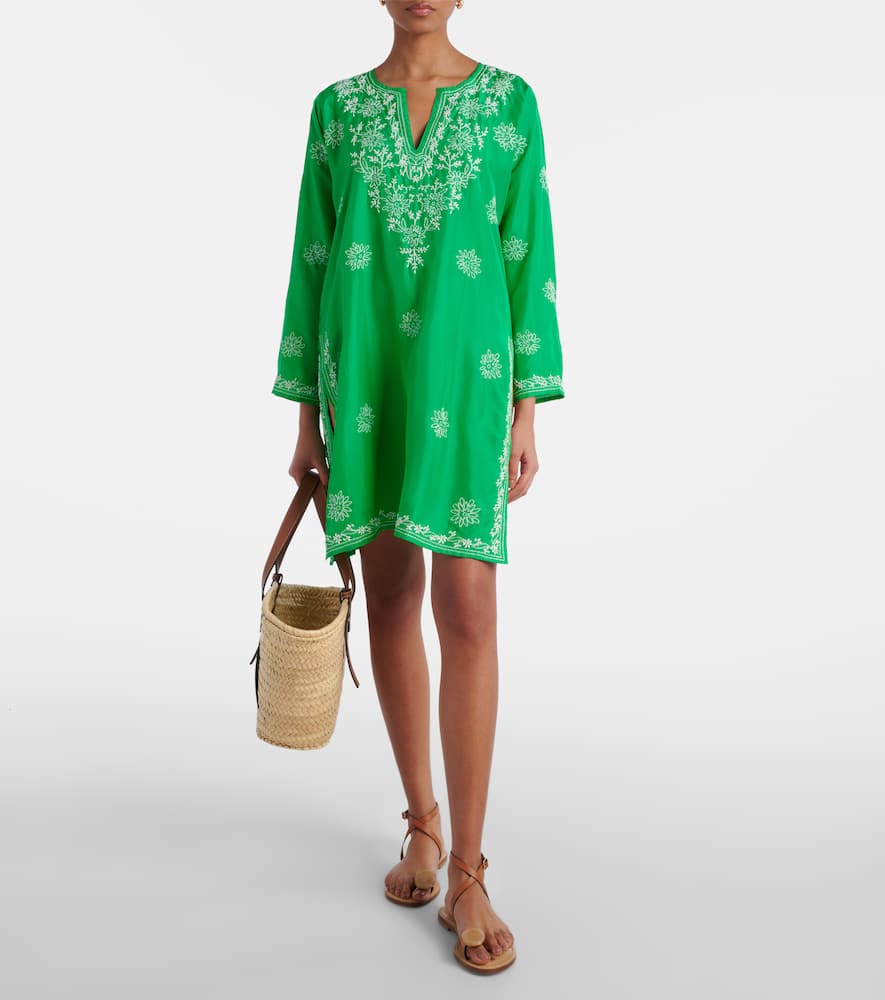 Juliet Dunn - Embroidered silk tunic