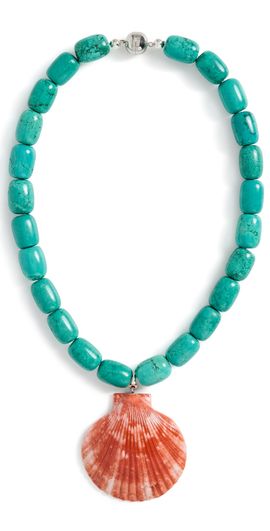 Julietta Julietta Verti Necklace Turquoise Green/Orange One