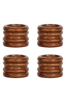 Juliska Juliska Bilbao Set of 4 Wood Napkin Rings