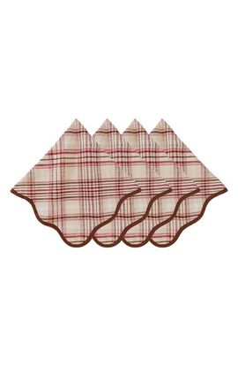 Juliska Juliska Set of 4 Harvest Tartan Cotton Napkins
