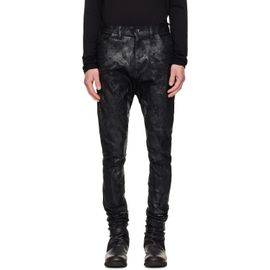 Julius Julius Black Coated Bending Skinny Jeans