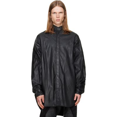 Julius Julius Black Coated Big Shirt
