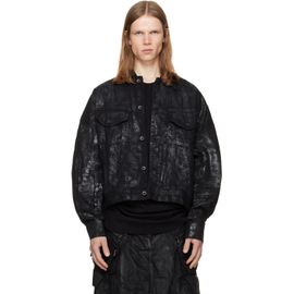 Julius Julius Black Coated DK Denim Jacket