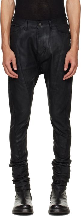 Julius Julius Black Coated Gazelle Skinny Jeans