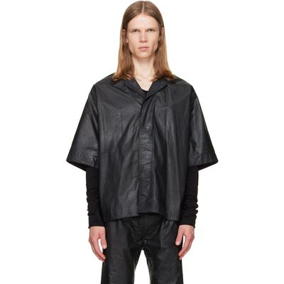 Julius Julius Black Coated Kite Shirt