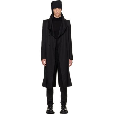 Julius Julius Black Covered Neck Coat