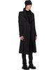 Julius Julius Black Covered Neck Coat - 2