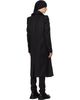 Julius Julius Black Covered Neck Coat - 3