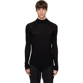Julius Julius Black High Neck Skinny T-shirt