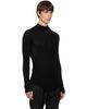 Julius Julius Black High Neck Skinny T-shirt - 2