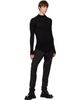 Julius Julius Black High Neck Skinny T-shirt - 4