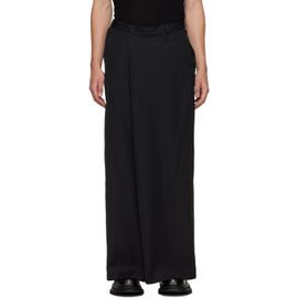 Julius Julius Black Over Wrapping Trousers