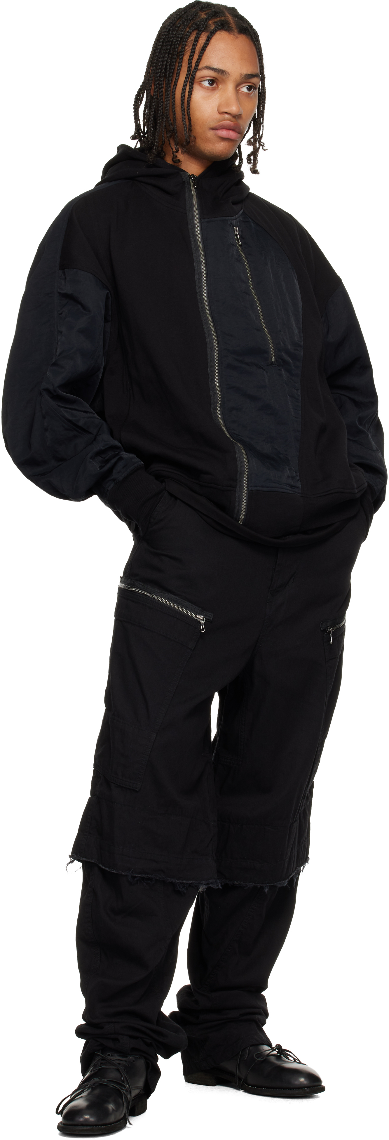 Julius - Black Rust Graft Cargo Pants
