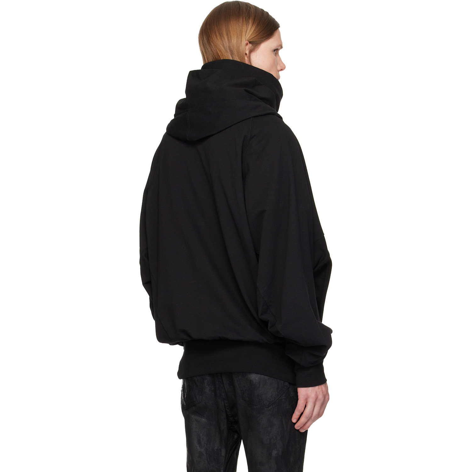 Julius - Black W Neck Hoodie