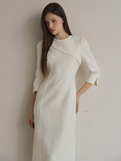JULIY&CALLA 25SS One Fine Day Cape Dress [Ivory]