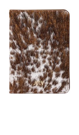 July July Cow Print Small Travel Wallet