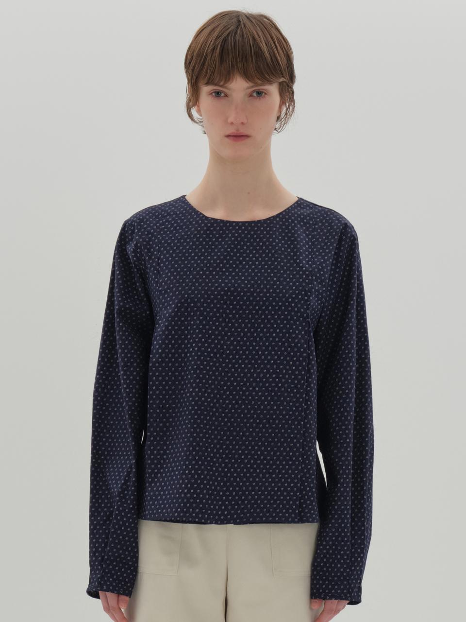 Jun by Jun k. magaly blouse_navy