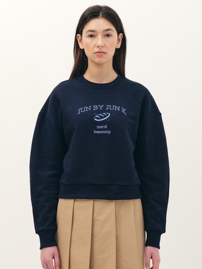 Jun by Jun k. Merci Crop Sweatshirt [Navy]