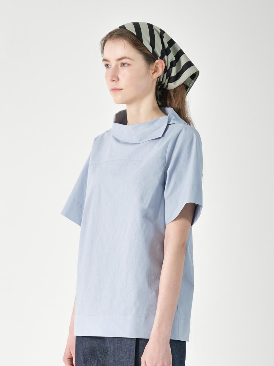 Jun by Jun k. minimal half sleeve shirt [dark blue]