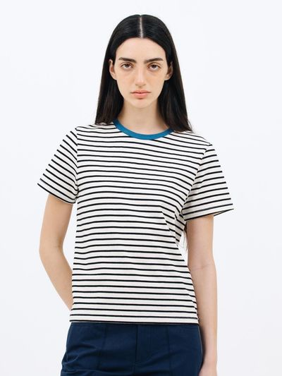 Jun by Jun k. Stripe T-shirt_French Blue
