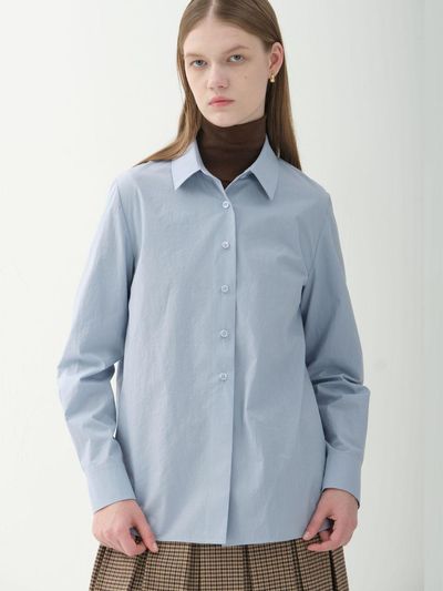 Jun by Jun k. timeless standard winter shirt [blue]