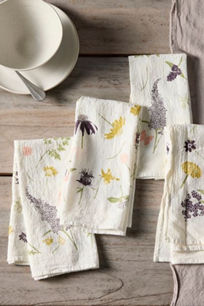 June & December Butterfly Garden Napkins, Set of 4