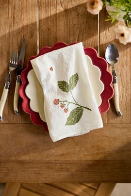 June & December Ladybugs + Brambles Napkins, Set of 4